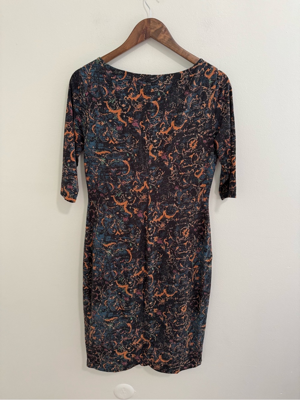 Peruvian Connection Elbow Sleeve Print Dress - Picture 2 of 5